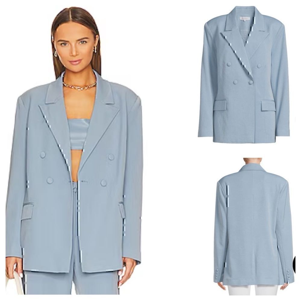 NWT WWW Double Breasted Blazer “Storm Blue” Small